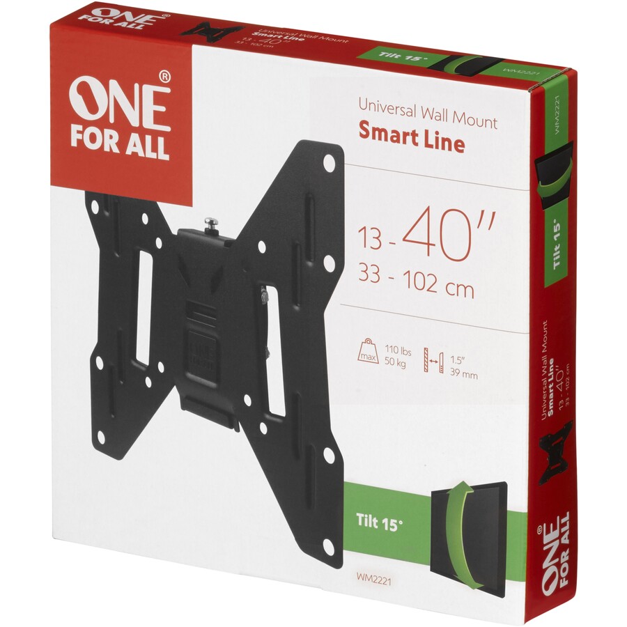 [WM2221] One For All 13"- 43" Tilting TV Wall Bracket