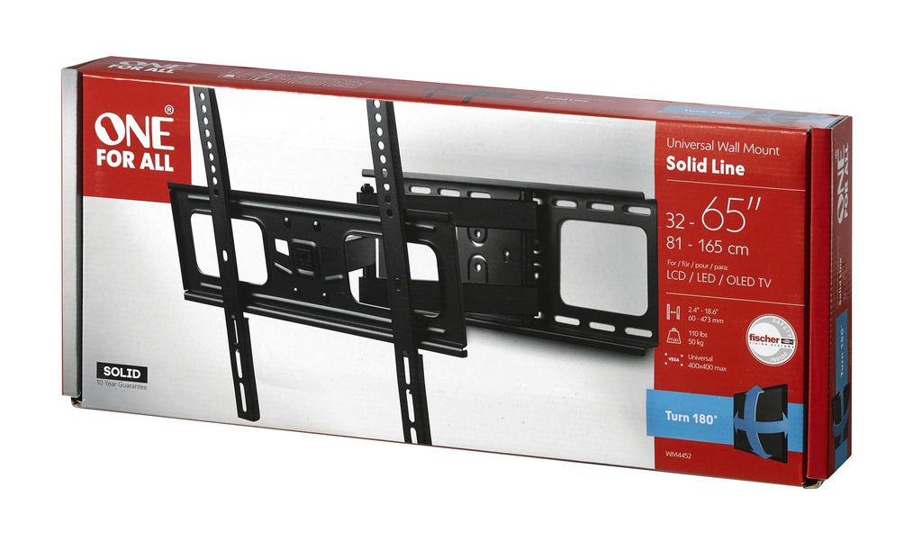 [WM4452] One For All 32"-65" Full Motion TV Bracket
