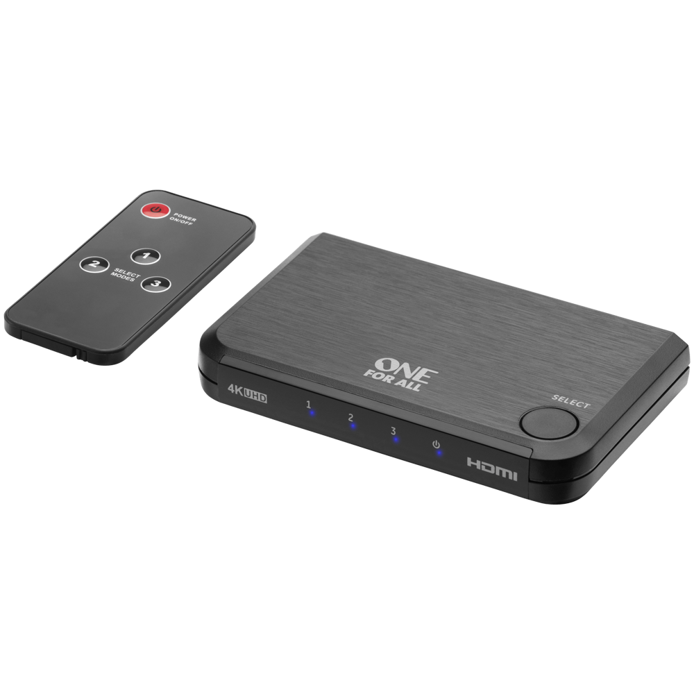 [SV1632] One For All 4K HDMI Splitter 3to1 HDMI