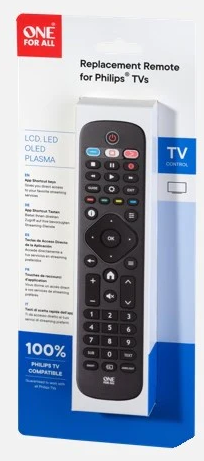 [URC4913] One For All Phillips Television Remote Control | Smart Buttons