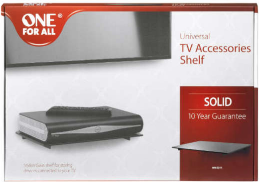 [WM5311] One For All Wall Mounted Glass Shelf