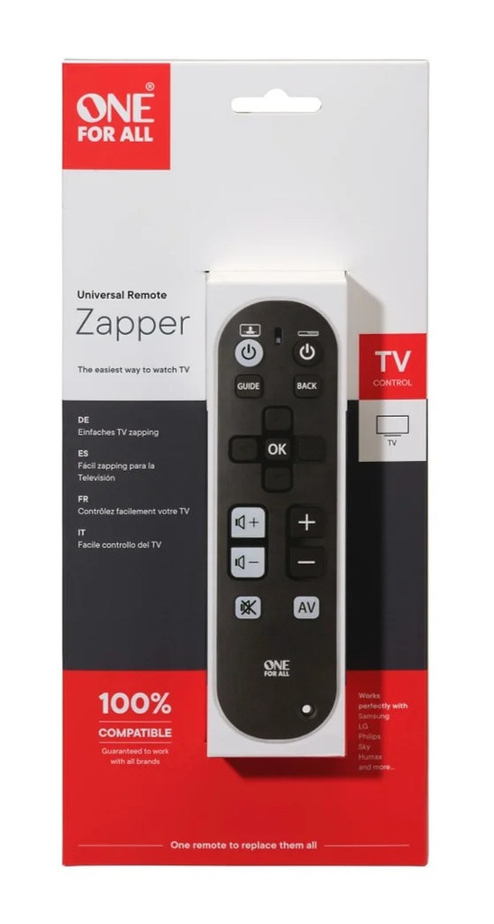 [URC6810] One for All Zapper Universal Remote Control (1 Device)