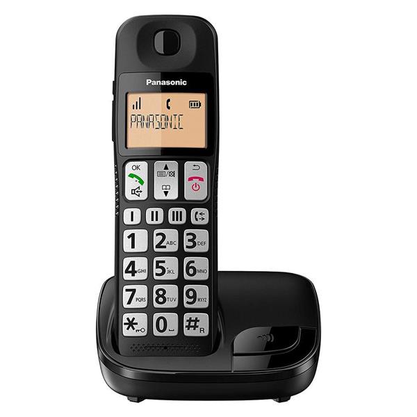 [KX-TGE110EB] Panasonic Digital High Quality Portable Phone | Big Button