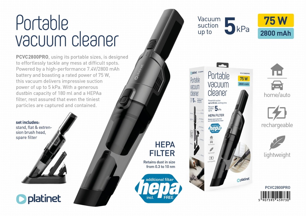 Platinet Hand Held vac cleaner