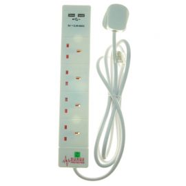 [8307] Powermaster 4 Gang 2 Mt Anti Surge Ext Lead