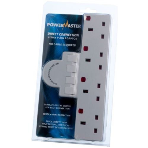 [1761.34] Powermaster 4-Gang Direct Plug In Adaptor