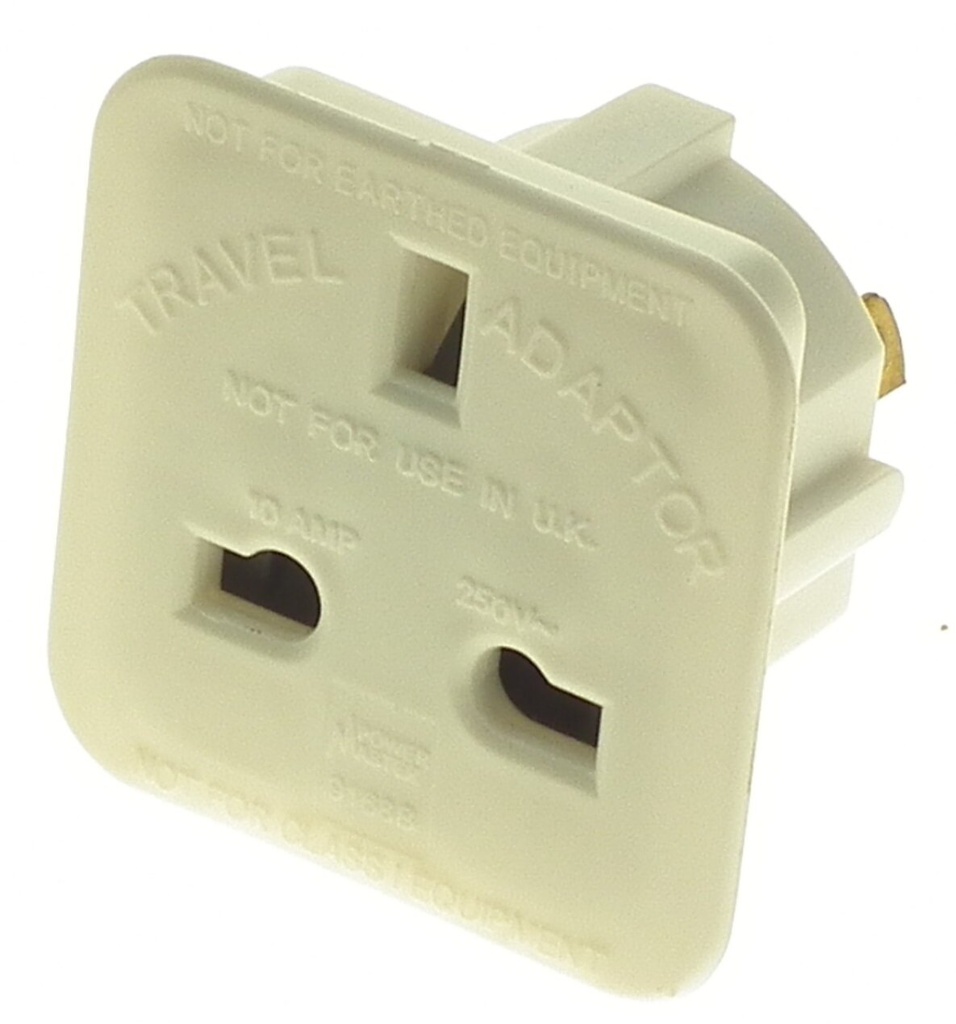 [7209] Powermaster Travel Adaptor | Ire to USA / Austrillia(2Pin Flat-13A)