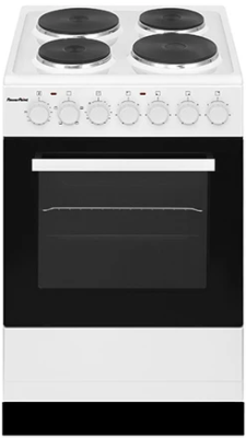 [P05E1MDW] Powerpoint 50cm Solid Plate Cooker | White