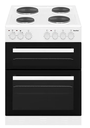 Powerpoint 60cm Twin Cavity Solid Cooker | White