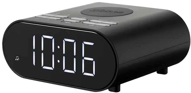 [ORTUSCHRBK] Roberts Ortus Wireless Charge Clock Radio |Black