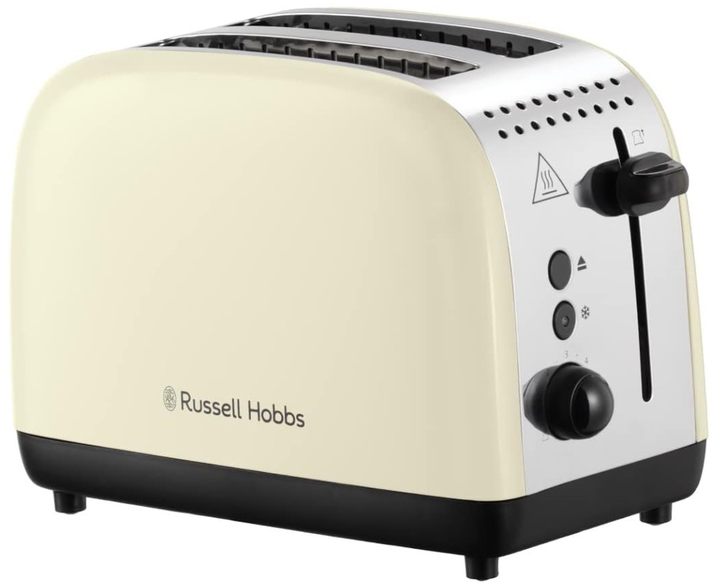 Russell Hobbs Cream Colours+ 2 Slice Toaster
