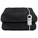 Russell Hobbs Heated Blanket Throw | Black Microfleece
