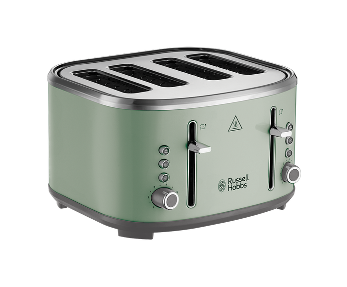 [26294] Russell Hobbs Stylevia Sage Green 4 Slice Toaster