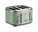 Russell Hobbs Stylevia Sage Green 4 Slice Toaster