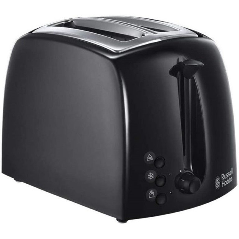 [21641] Russell Hobbs Textures Black 2 Slice Toaster
