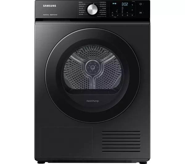 Samsung Bespoke AI™ Series 5+ OptimalDry™ 9kg Heat Pump Tumble Dryer | Black Stainless