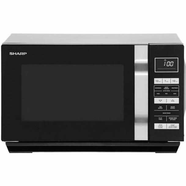Sharp 23 Litre Black FlatBed Microwave Oven