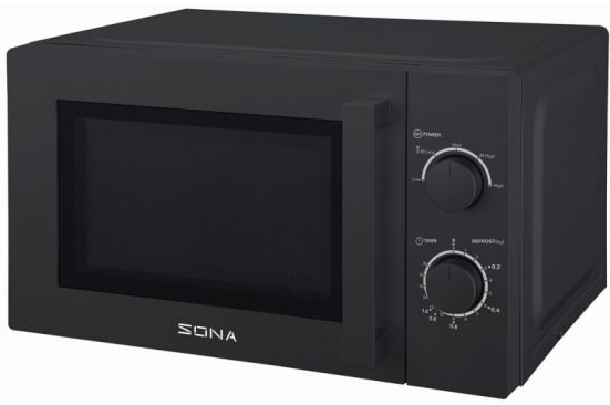[980544] Sona 20 Litre 700w Black Microwave Oven