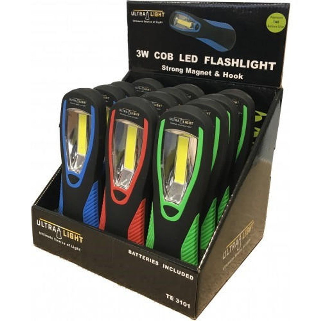 [TE3101] UltraLight LED Work Light Torch c/w Magnet
