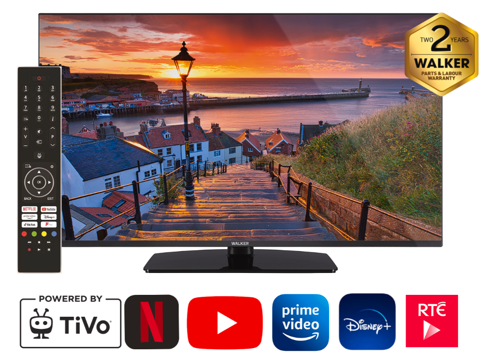 [WPS32241HDBK] Walker 32" Smart HD Ready, Satellite, TIVO Television