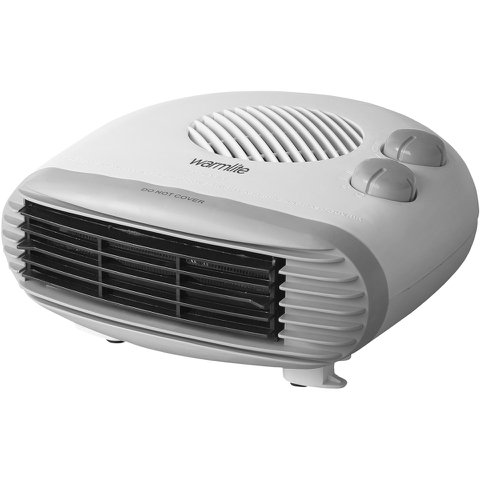 [WL44004] WarmLite 2kw Flat Fan Heater c/w Thermostat