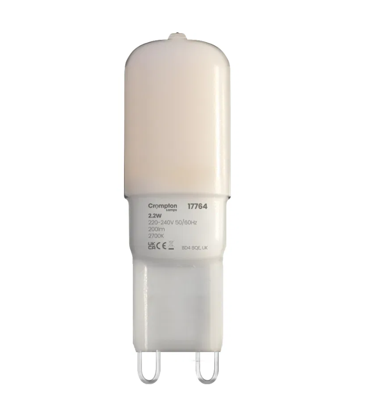 CROMPTON LED G9, 2.2W, 2700K