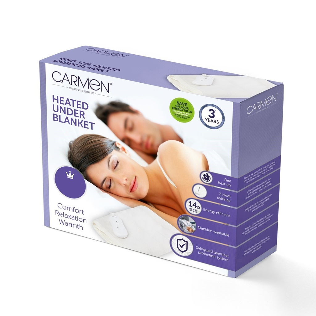 [C81240] Carmen Super King Size Electric Heated Under Blanket