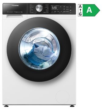 [WF5S1245BW] Hisense 12kg Freestanding Washing Machine 1400rpm LED Display White