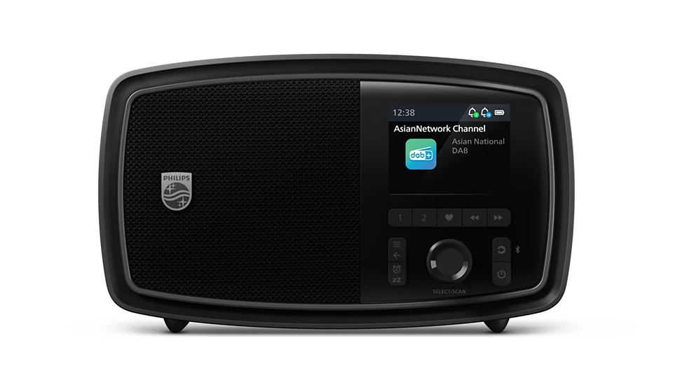 [TAV2000FB/00] Philips 'The Janet' Rechargeable Bluetooth Radio | Black