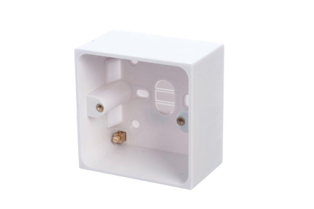 Powermaster 1 Gang 47mm Surface Patress Box