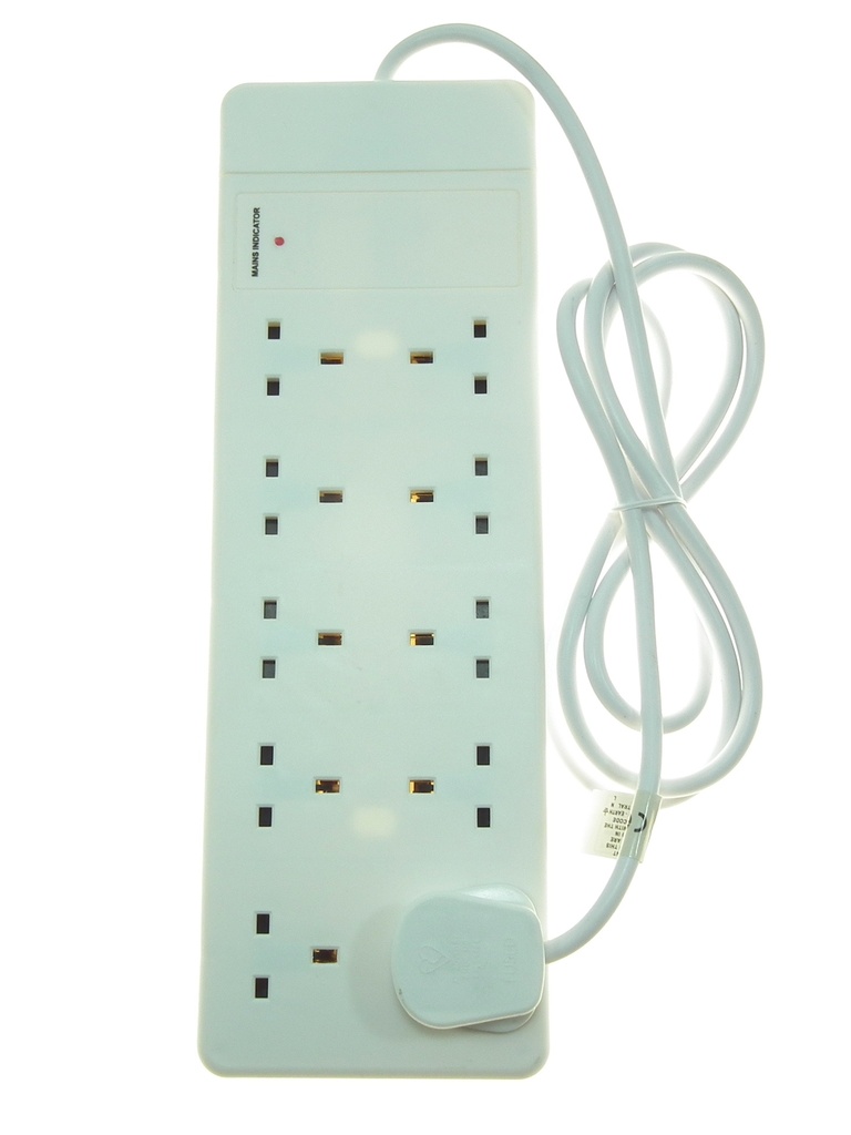 [4100] Powermaster 13A 10 Gang 2 Metre Extension Lead | 1466-16