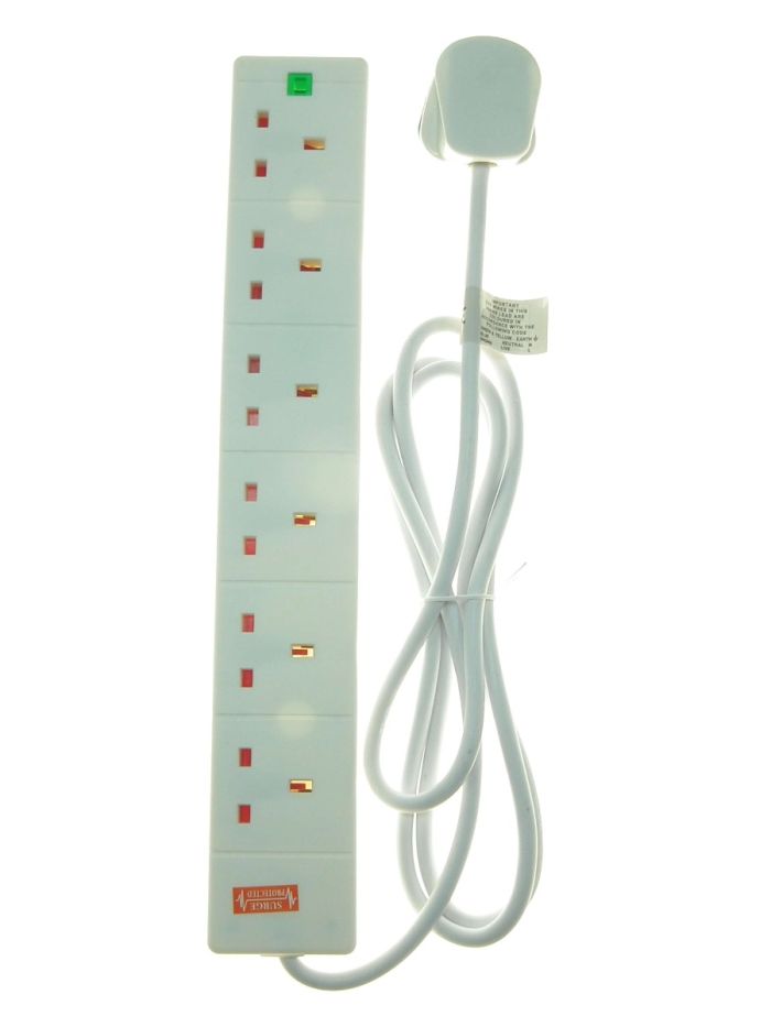 [2068] Powermaster 6 Gang 2 Mt Anti Surge Ext Lead 1408