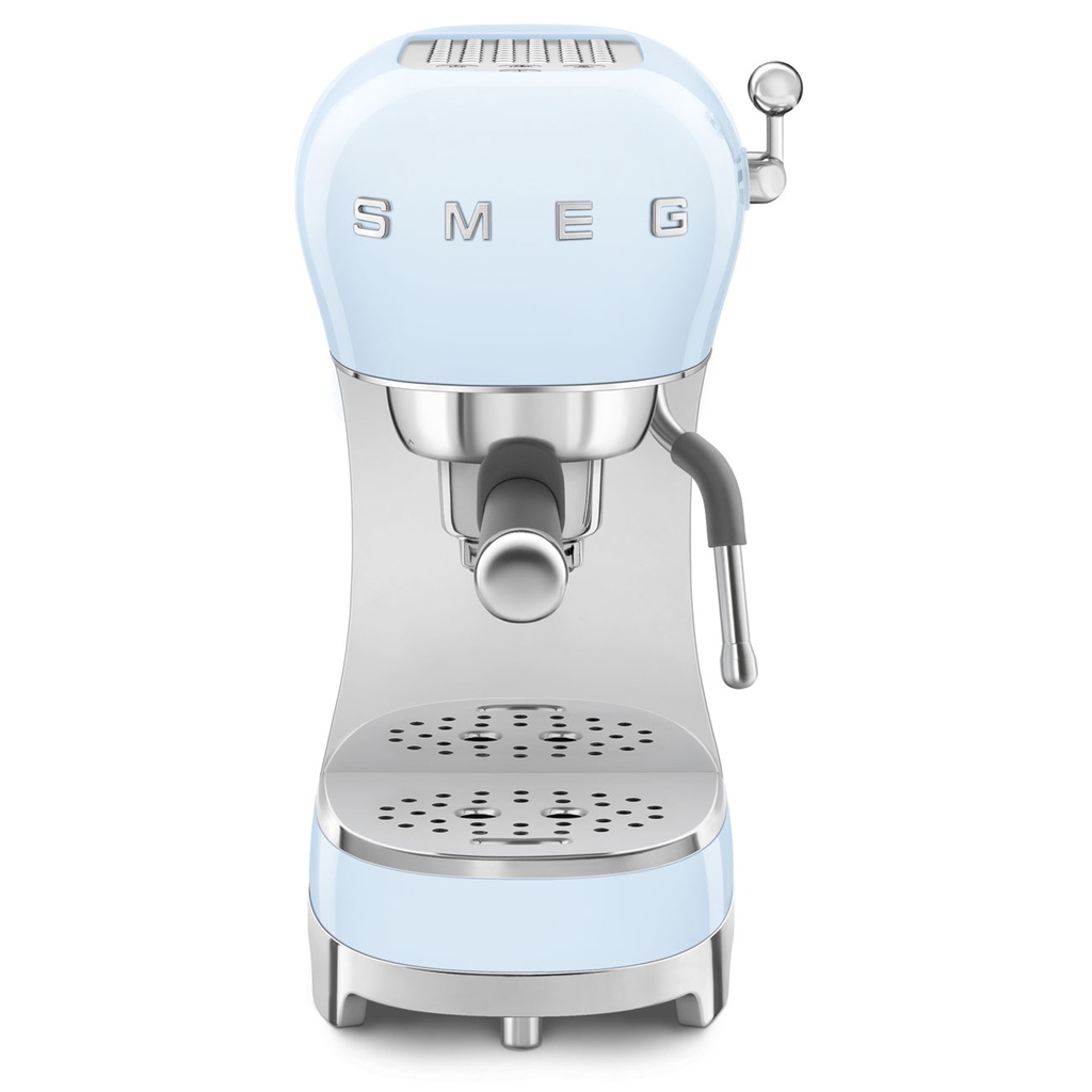 [ECF02PBUK] Smeg Retro 50's Style Espresso Coffee Machine with Pump | Pastel Blue