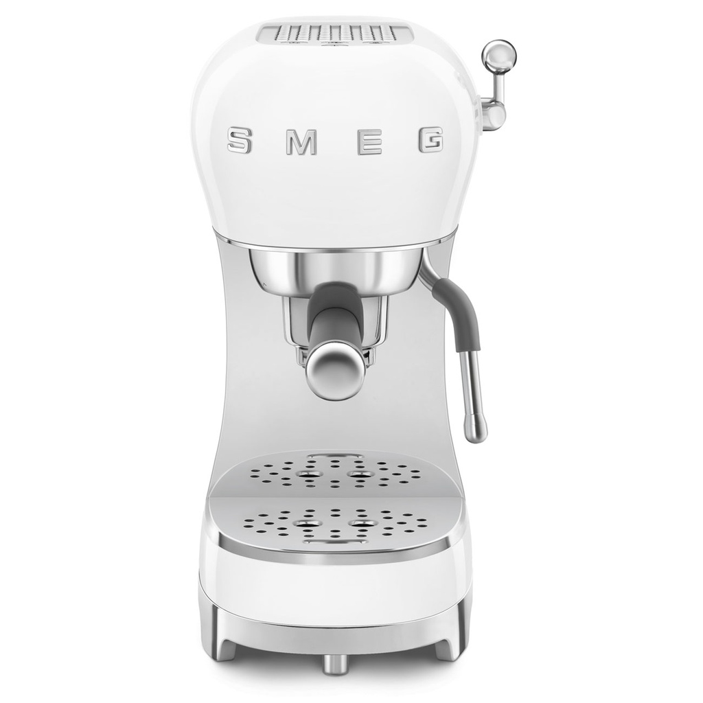 [ECF02WHUK] Smeg Retro 50's Style Espresso Coffee Machine with Pump | White