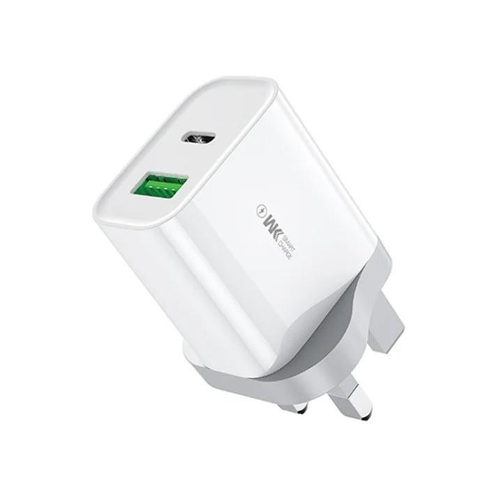 WK 20w USB A & USB C Fast Charger