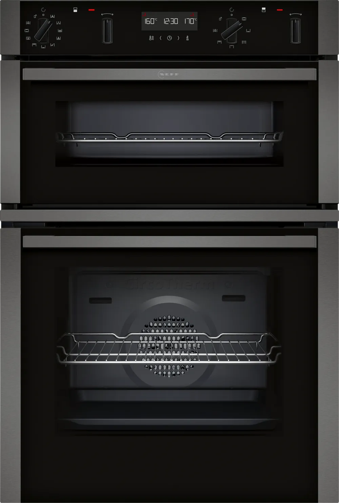 Neff N50 Graphite Built In Pyrolytic Double Oven