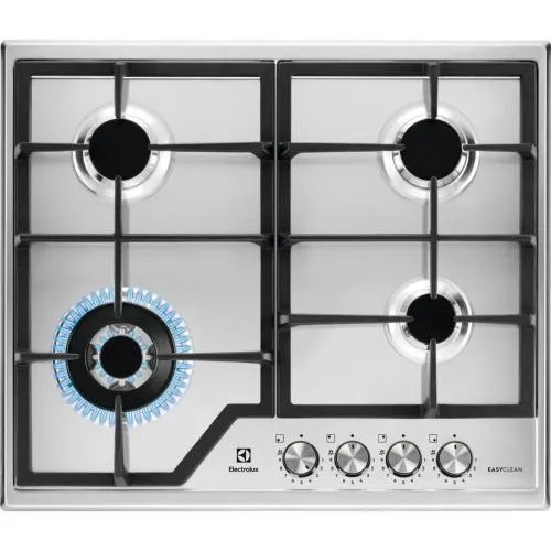 [KGS64362XX] Electrolux Stainless 4 Ring Gas Hob (LPG Convertable)