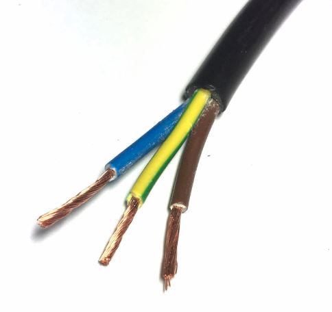 [TRS36] Flex 3 x 6sq Black TRS Rubber per mt.