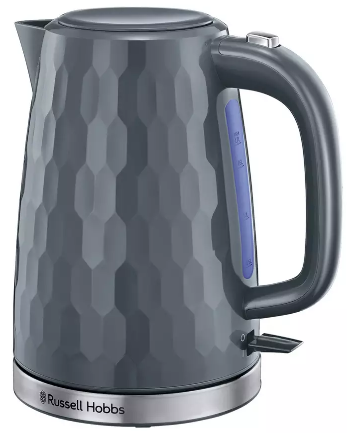 [26053.] Russell Hobbs Grey Honeycomb Jug Kettle