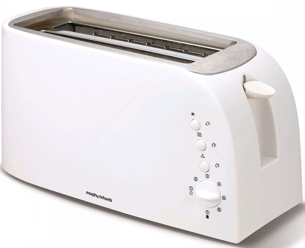 [980607] Morphy Richards Essentials 4 Slice Toaster | White