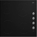 Beko 4 Ring Trimless Ceramic Hob c/w Control SilverKnobs