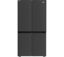 Beko American Style 4-Door Fridge Freeze with HarvestFresh™ | Black Steel