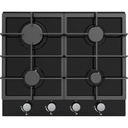 Cata 60cm Glass onGas Hob Black (LPG convert)