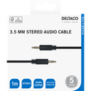 DeltaCo 1 Metre 3.5mm Male to Male Stereo Cable