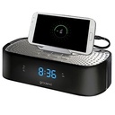 Groov-e Alarm Clock Radio c/w USB Charging | Black