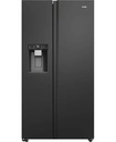 Haier American side by side plumbed ice and water, slate black