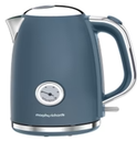Morphy Richards Boutique Matt Steel Jug Kettle | Thunder Blue