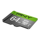 PNY 64Gb MicroSD Premium Memory Card + Adaptor