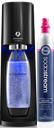 SodaStream E-Terra Sparkling Carbonator Black | Gas & Bottle Bundle