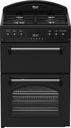 Leisure 60cm Gas Black Cooker